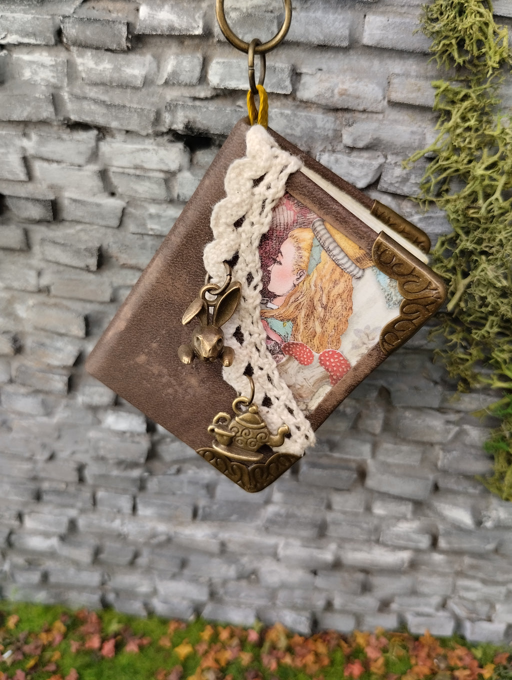 Porte-clés carnet wonderland - Alice