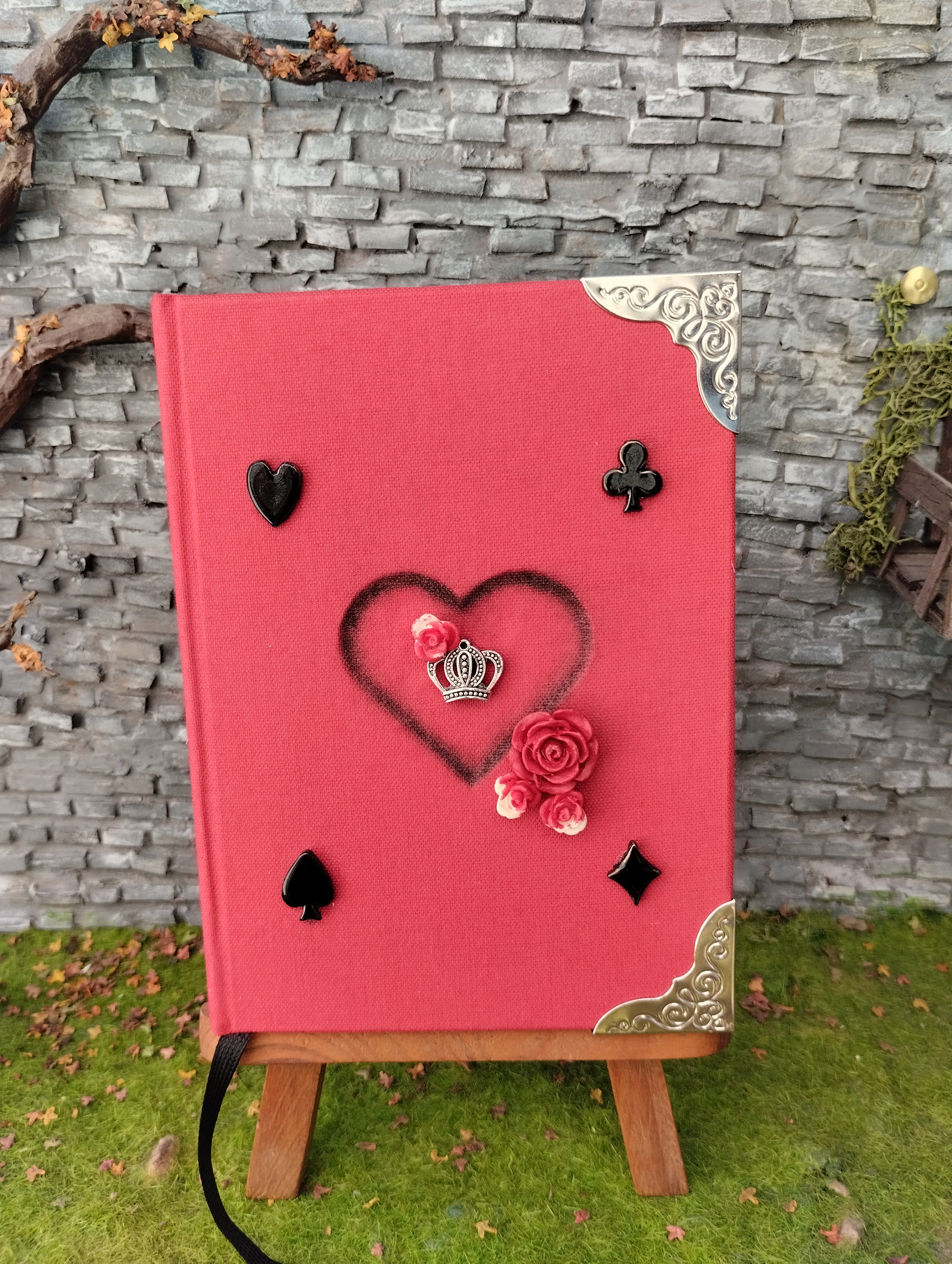 Carnet A6 Wonderland - Reine de coeur