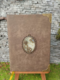 Carnet A6 cuir "steampunk"